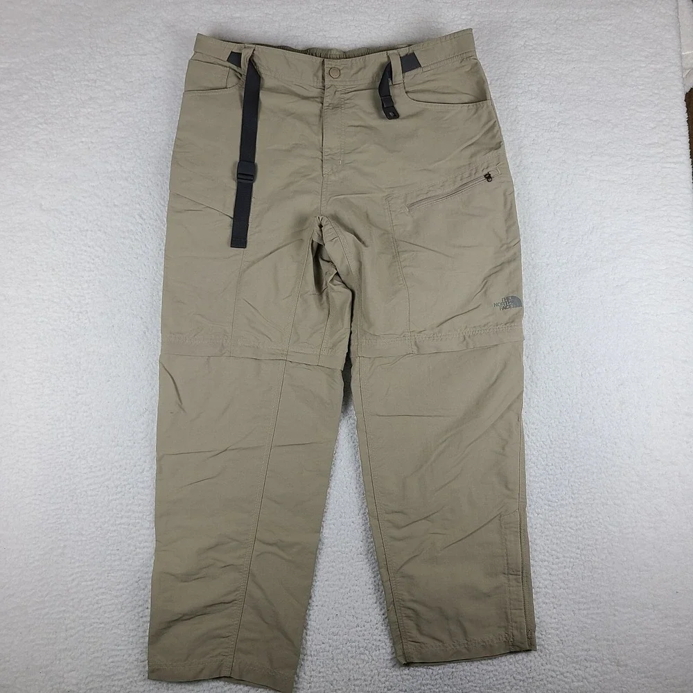 The North Face Pants Mens XL Beige Tan Brown Convertible Performance‎ Tech Chino
